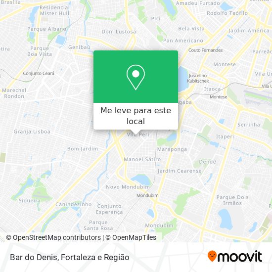 Bar do Denis mapa