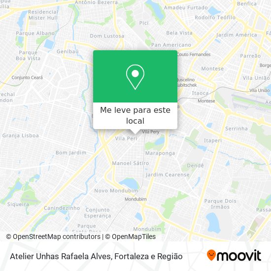 Atelier Unhas Rafaela Alves mapa