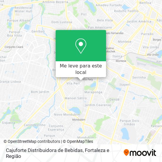 Cajuforte Distribuidora de Bebidas mapa