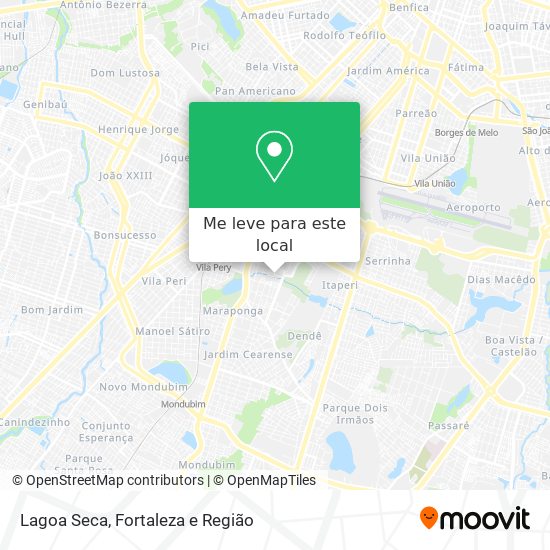 Lagoa Seca mapa