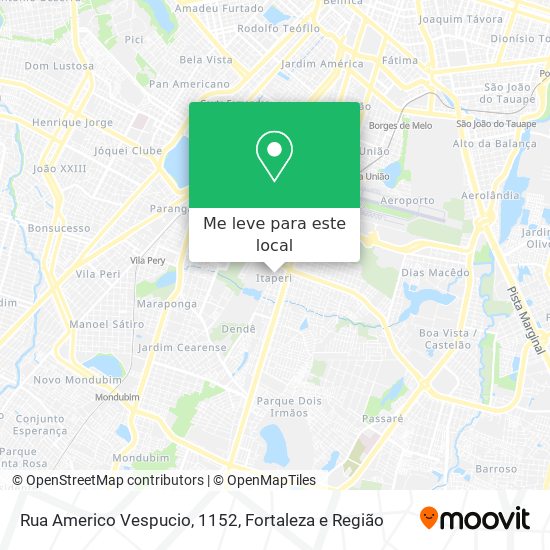 Rua Americo Vespucio, 1152 mapa