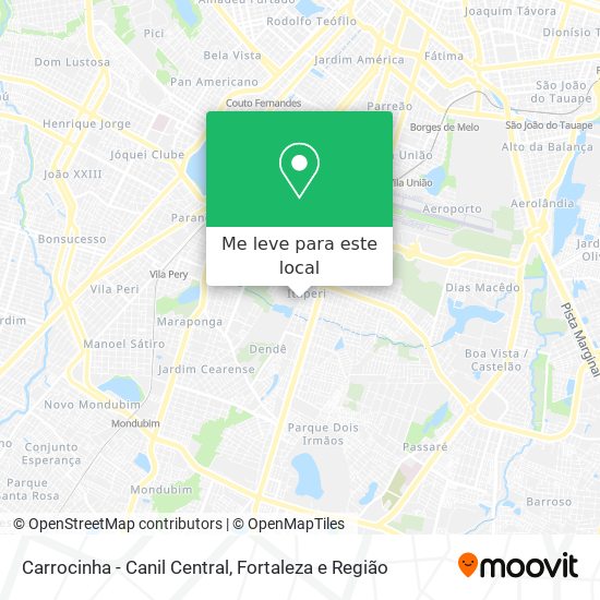 Carrocinha - Canil Central mapa