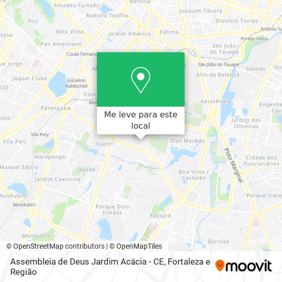 Assembleia de Deus Jardim Acácia - CE mapa