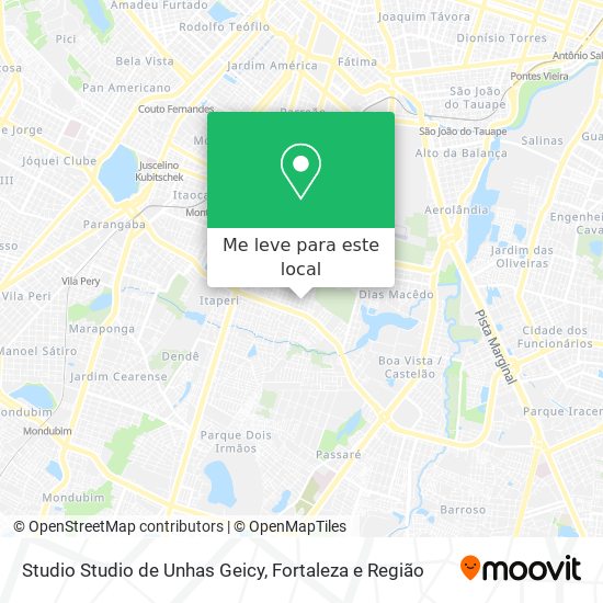 Studio Studio de Unhas Geicy mapa