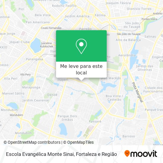 Escola Evangélica Monte Sinai mapa