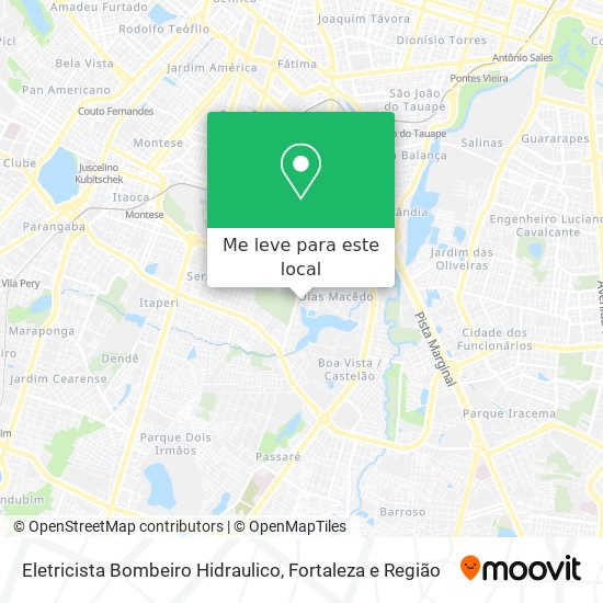 Eletricista Bombeiro Hidraulico mapa