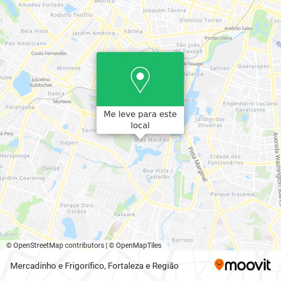 Mercadinho e Frigorífico mapa