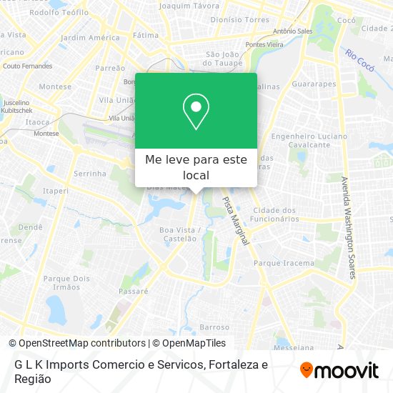 G L K Imports Comercio e Servicos mapa