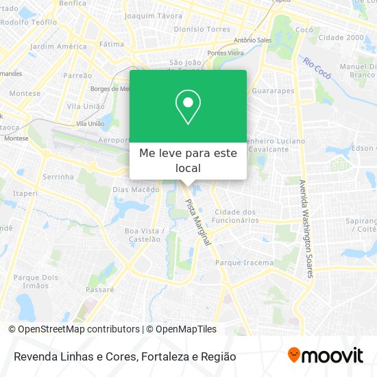 Revenda Linhas e Cores mapa