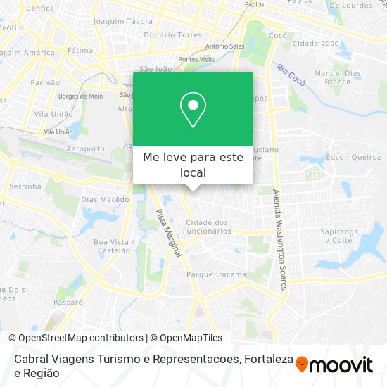 Cabral Viagens Turismo e Representacoes mapa