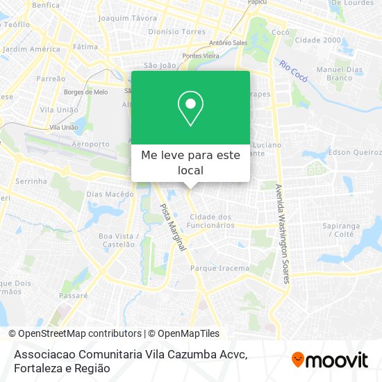 Associacao Comunitaria Vila Cazumba Acvc mapa
