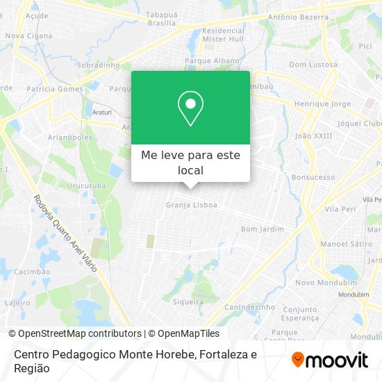 Centro Pedagogico Monte Horebe mapa