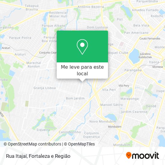 Rua Itajaí mapa