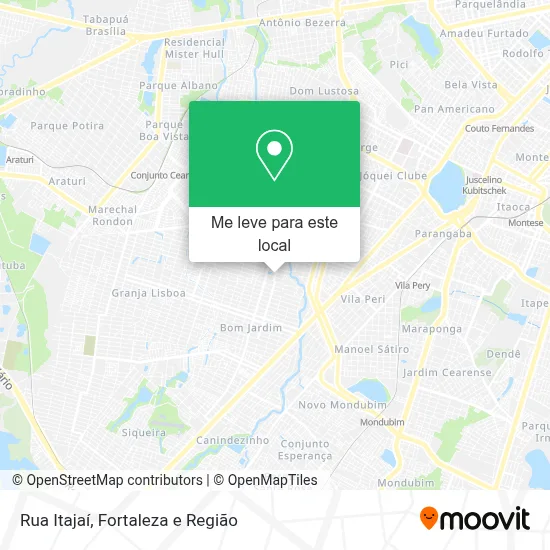 Rua Itajaí mapa