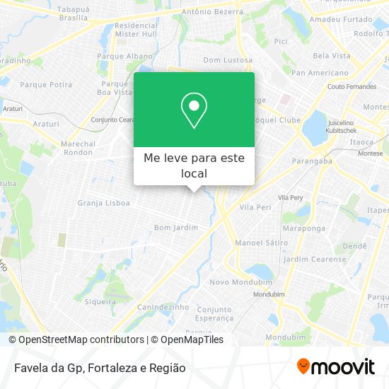 Favela da Gp mapa