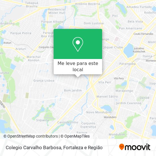 Colegio Carvalho Barbosa mapa