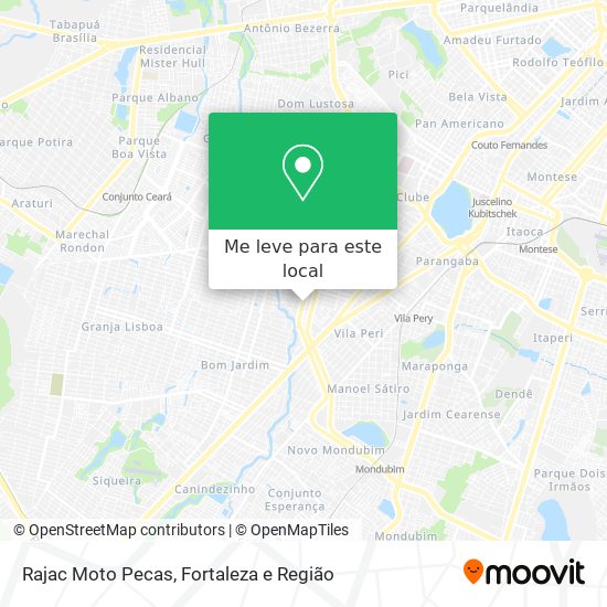 Rajac Moto Pecas mapa