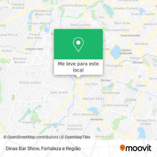 Dinas Bar Show mapa