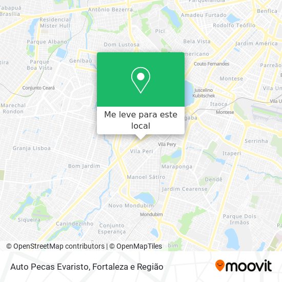 Auto Pecas Evaristo mapa