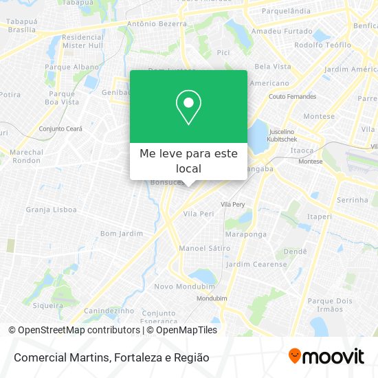 Comercial Martins mapa