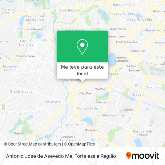 Antonio Jose de Asevedo Me mapa