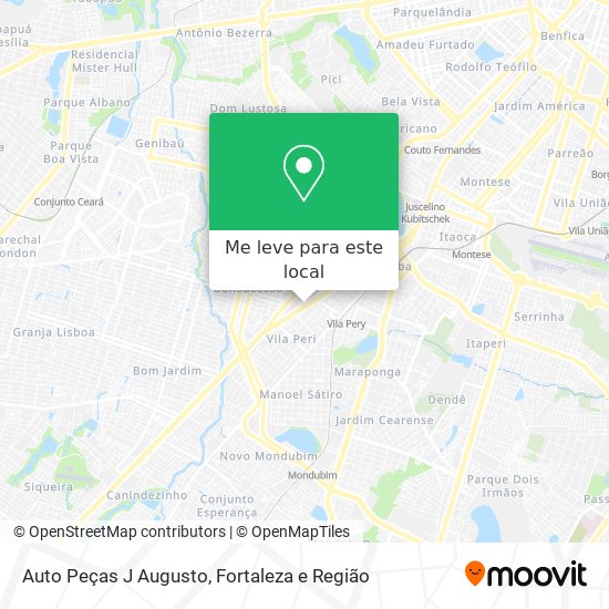 Auto Peças J Augusto mapa