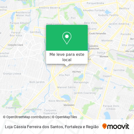 Loja Cássia Ferreira dos Santos mapa