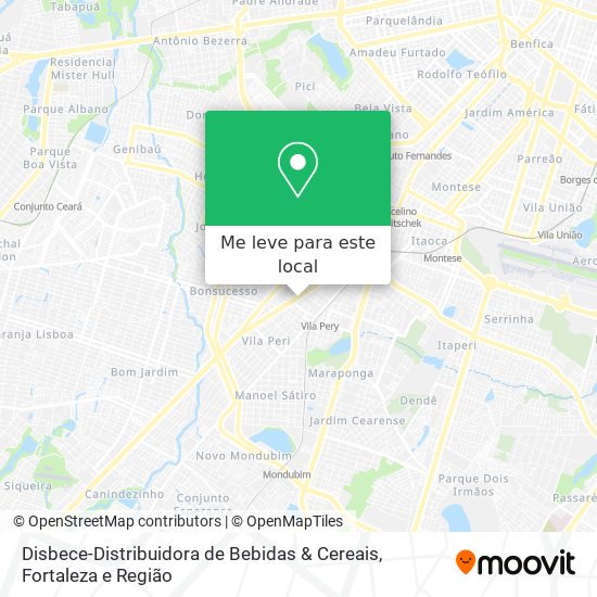 Disbece-Distribuidora de Bebidas & Cereais mapa