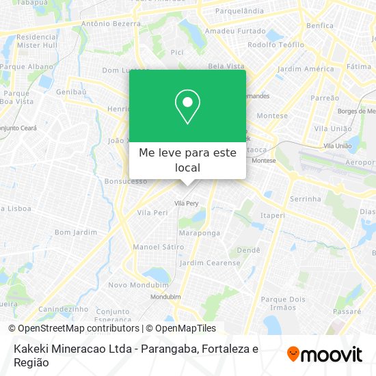 Kakeki Mineracao Ltda - Parangaba mapa