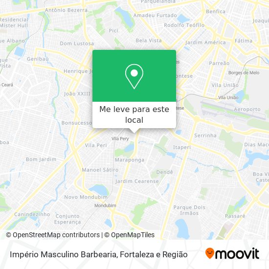 Império Masculino Barbearia mapa