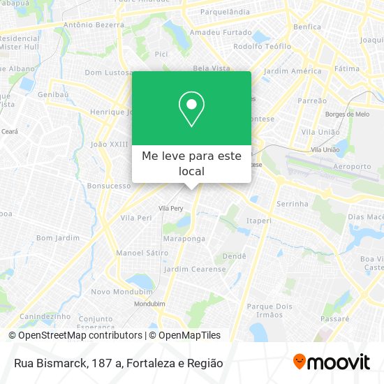 Rua Bismarck, 187 a mapa