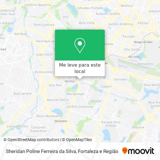 Sheridan Poline Ferreira da Silva mapa