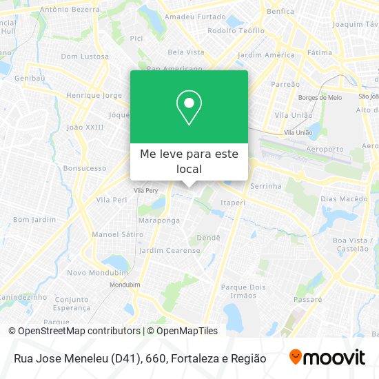 Rua Jose Meneleu (D41), 660 mapa