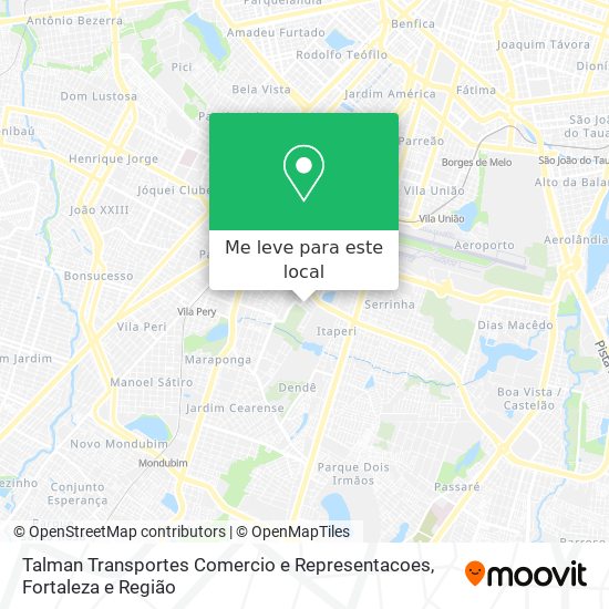 Talman Transportes Comercio e Representacoes mapa