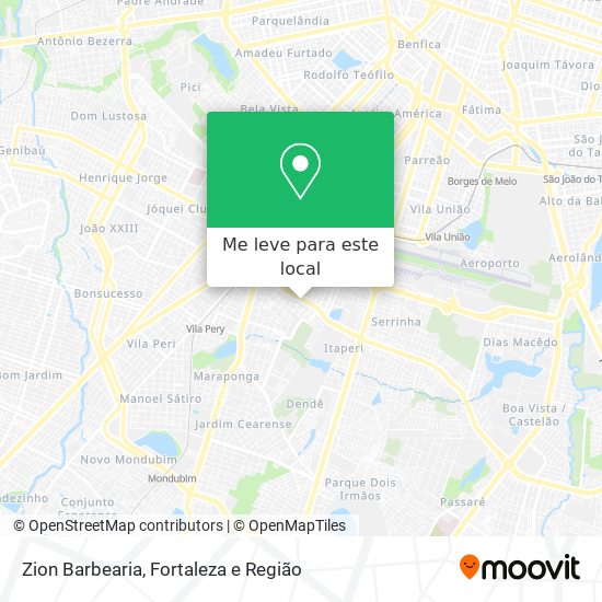 Zion Barbearia mapa