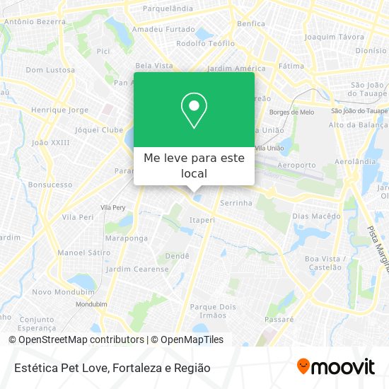 Estética Pet Love mapa