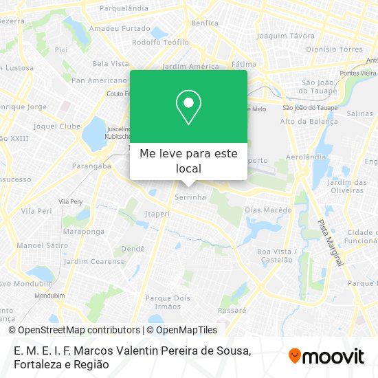 E. M. E. I. F. Marcos Valentin Pereira de Sousa mapa