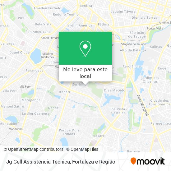 Jg Cell Assistência Técnica mapa