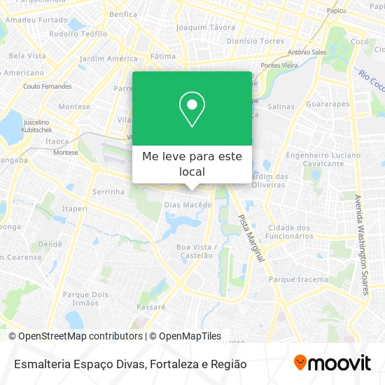 Esmalteria Espaço Divas mapa