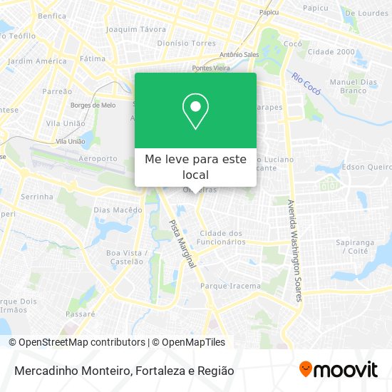 Mercadinho Monteiro mapa