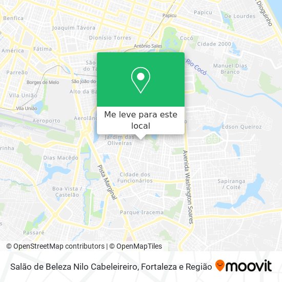 Salão de Beleza Nilo Cabeleireiro mapa