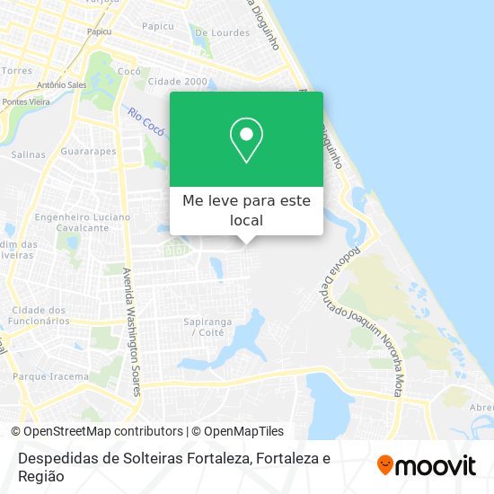 Despedidas de Solteiras Fortaleza mapa