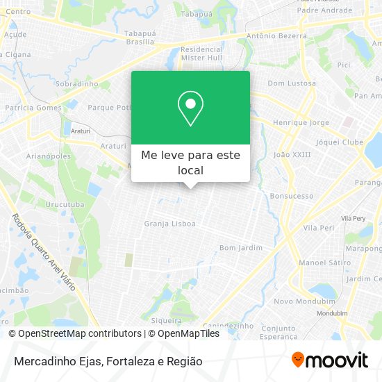 Mercadinho Ejas mapa
