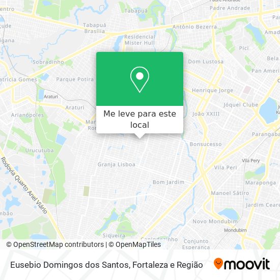 Eusebio Domingos dos Santos mapa