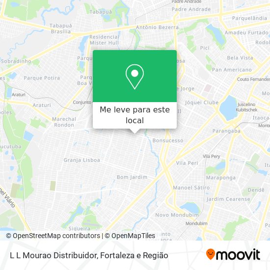 L L Mourao Distribuidor mapa