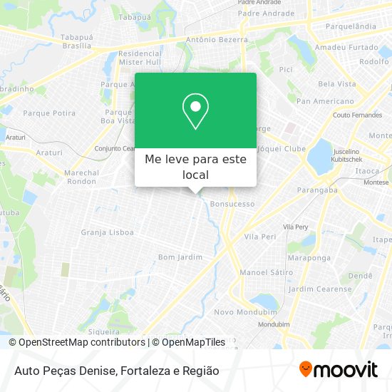 Auto Peças Denise mapa