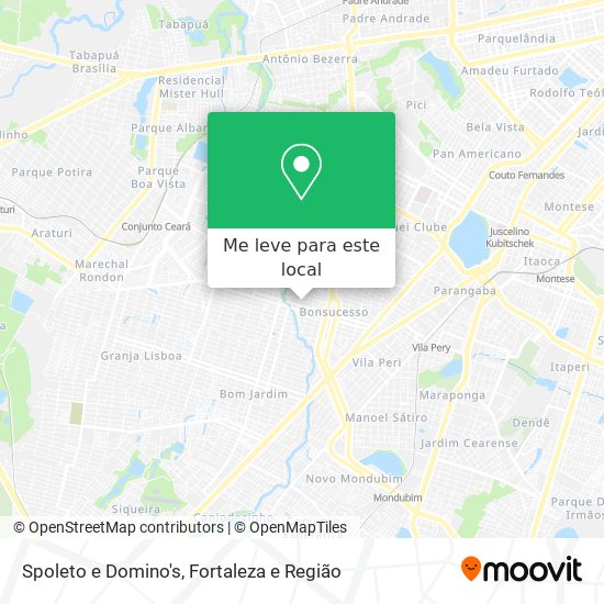 Spoleto e Domino's mapa
