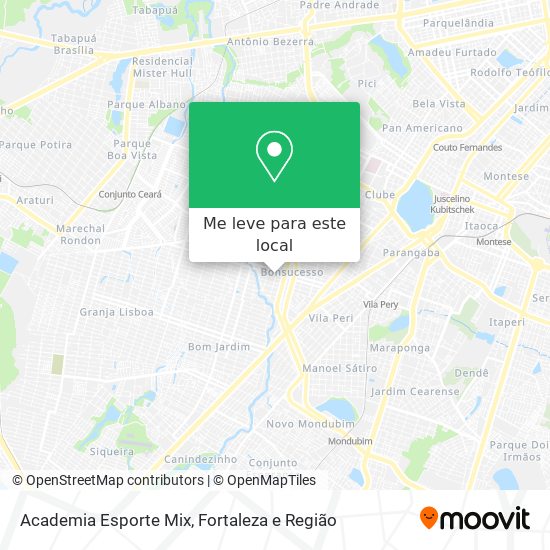 Academia Esporte Mix mapa