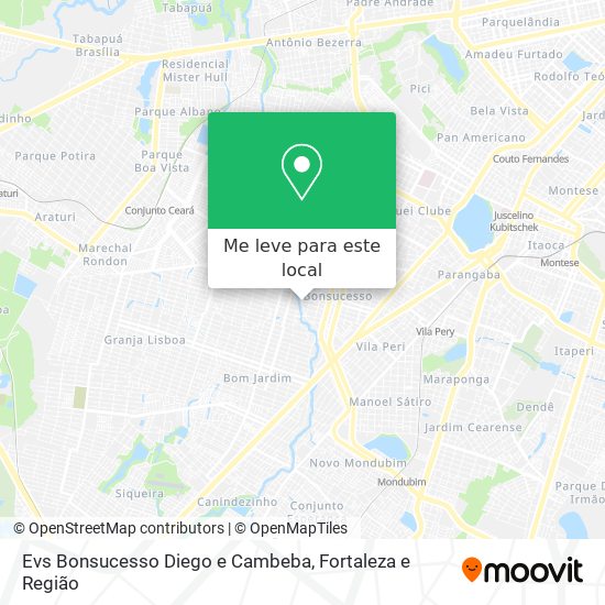 Evs Bonsucesso Diego e Cambeba mapa