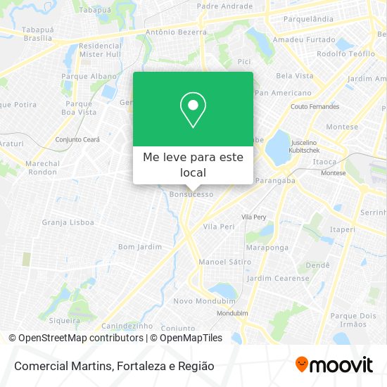 Comercial Martins mapa